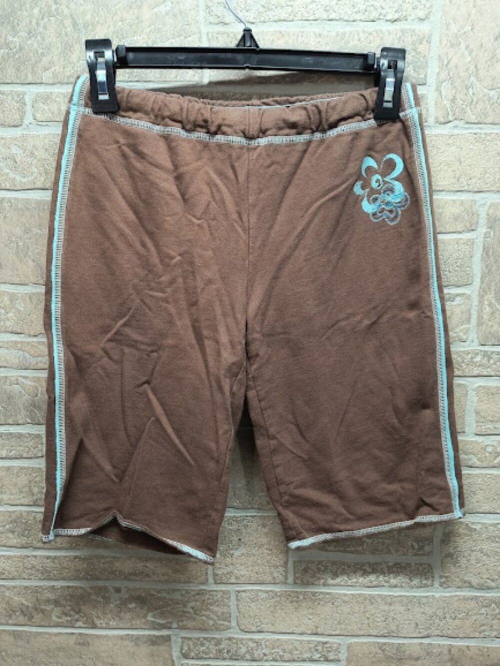 Vintage Limited Too Solid Brown Bermuda Shorts w Adjustable Drawstring Waist 12